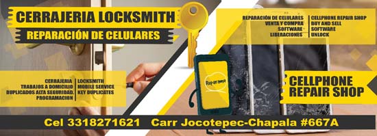 Locksmith Shop and Cell Phone Repair Center San Juan Cosala